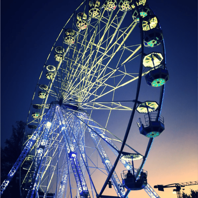 marché de noel roue